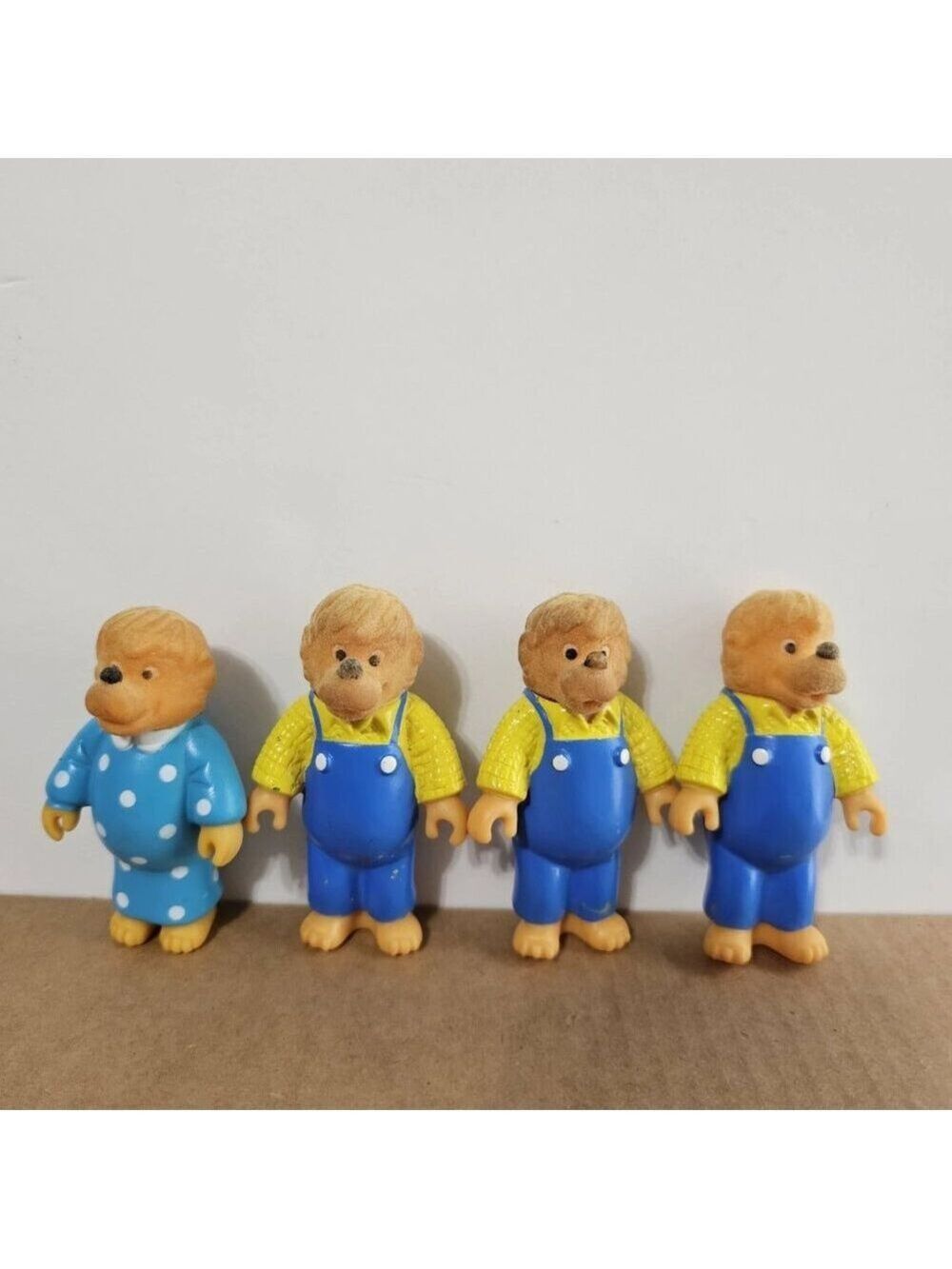 McDonalds Berenstain Bears Figure Toy Mama Papa Vintage 1986 LOT Of 4